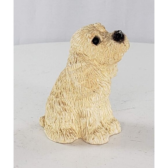 Stone Critters Cocker Spaniel Puppy Dog Miniature Figurine - Picture 3 of 6